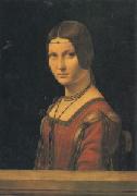 Leonardo  Da Vinci Portrait of a Lady at the Court of Milan (san05) oil painting reproduction